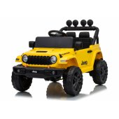Jeep Rubicon DK-JWR558 24V geltona akumuliatorinė transporto priemonė