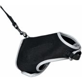 Minkštos petnešos katėms su pavadėliu XL 36–54cm 1.2m