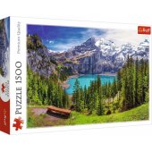 Trefl dėlionė, 1500 detalių, Oeschineno ežeras, Alpės