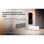 AGH0005S LED Premium Eco Smart Heater Grey
