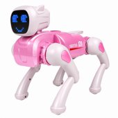 Pink AI Robot Dog – Remote Controlled (RC/ Bluetooth/ App) & Programmabl