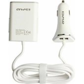 Car charger C-400 9.6A 4xUSB High Speed white