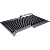 Siemens grill plate HZ390522 (dark grey, ribbed)