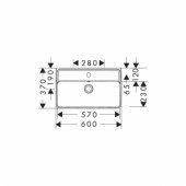 Xanuia Q Compact, 600x370 mm, balta