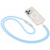 C7S Rope Crossbody Strap Baby Blue/ Gold