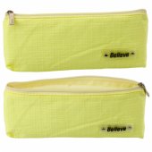 Single-compartment School Office Pencil Case, Embossed Checkered Patte