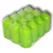 Candles Green Ø4x8.5cm 12pcs