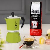Bialetti Rainbow, espresso machine (green, 6 cups)