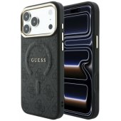 _8455256 Guess PU odos 4G Gold Frame reljefinis MagSafe dėklas iPho