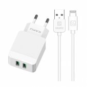 KSC-371 12W (2x USB) to Lightning 2.4A White