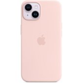 „Silicone Case with MagSafe iPhone 14 Plus (MPT73ZM/ A)“ Chalk Pink