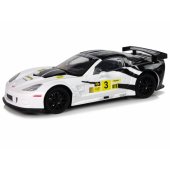 Racing Sports Car R/ C 1:18 Corvette C6.R White 2.4 G Lights