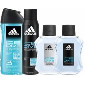 _8432945 Adidas Ice Dive tualetinis vanduo vyrams 100 ml, 250 ml balzamas po skutimosi 150 ml