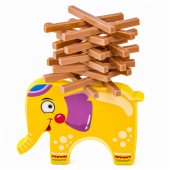 Skill Game balansuojantis dramblys, pastatyk bokštą iš kaladėlių, dramblys, 61 vnt.