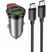 NZ16A USB A/ C + cable USB-C PD QC3.0 43W Black