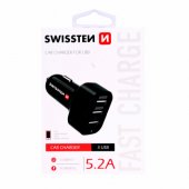 "Triple Premium USB 2.1A + 2.1A + 1A" Black
