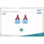 CAT 5e U-UTP jungiamasis kabelis 1 m raudonas