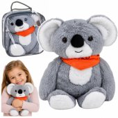Sunkus pliušinis koala meškiukas, terapinis talismanas, 1,3 KG, pilkas, 35 cm