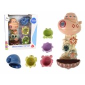 LeanToys jūros gyvūnų maudynių rinkinys su kriokliu