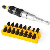 Dewalt Torsion impact screwdriver bit set 10 items (DT7