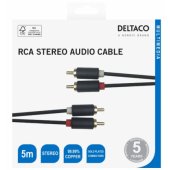 RCA stereo garso kabelis (R00170004), juodas