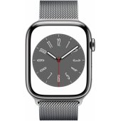 Watch Series 8 Cellular 45mm sidabrinis nerūdijantis plienas/ sidabrinis Milanese