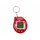 Tamagotchi kiaušinio formos elektroninis augintinis-žaidimas, raudonas