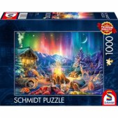 Schmidt Spiele romantiškas vakaras prie laužo po žvaigždėtu dangumi, dėlionė (1000 pie