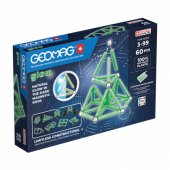 _7077741 Geomag Glow Recycled magnetic building set, 60 parts