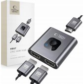 HB07 HUB Adapter 2in1 HDMI 4K 60Hz Grey