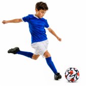 Training Football for Grass Field, White and Orange, 22 cm, size 5