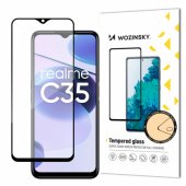 Full Glue Tempered Glass Realme C35 Black