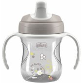 Mokomasis puodelis 200ml 6+ pilkas