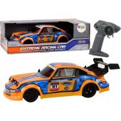 RC nuotoliniu būdu valdomas automobilis, 1:16, guminiai ratai, driftas, oranžinis