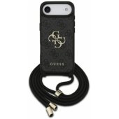 4G Big Logo Cord Stap Crossbody Case iPhone Air Black