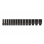 Yato ilgų 1/ 2" šešiakampių smūginių galvučių rinkinys, 10–32 mm, 15 vnt.