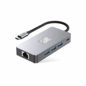 Hub HB05 9in1 USB-C SD HDMI 4K Grey