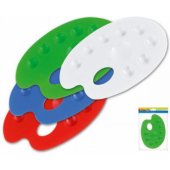 Starpak ovali dažų paletė, įvairių spalvų (236218)